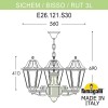 Подвесной уличный светильник FUMAGALLI SICHEM/RUT 3L (люстра) E26.120.S30.BXF1R