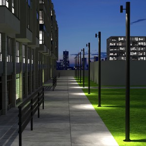 Уличный светильник Нодо (Вариант 2) L493 B133 H450 Мощность: 40W USND-4-45-040