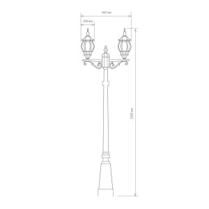 Садово-парковый светильник Elektrostandard Classic a025750
