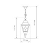 Уличный подвесной светильник Elektrostandard Vega a025021