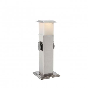 Светильник уличный с розеткой Globo 37003-2, серый, E14, 1x40W