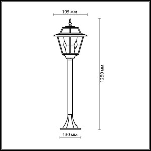 Уличный светильник 150 см OUTER 2318/1F