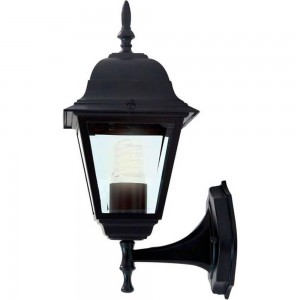 Светильник садово-парковый Feron 4101/PL4101 четырехгранный на стену вверх 60W E27 230V, черный