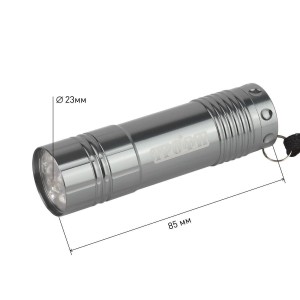 Ручной светодиодный фонарь ЭРА Трофи от батареек 85х23 60 лм TM9-box12 Б0004986