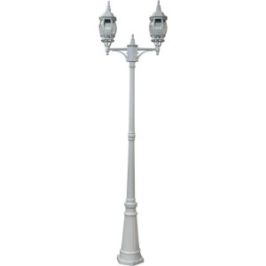 Светильник садово-парковый Feron 8114 столб 2*100W E27 230V, белый