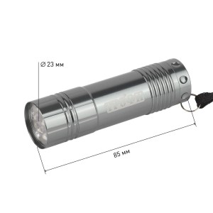 Ручной светодиодный фонарь ЭРА Трофи от батареек 85х23 60 лм TM9-BL Б0016864