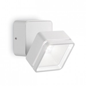 Уличный настенный светодиодный светильник Ideal Lux Omega Ap Square Bianco 4000K 172507